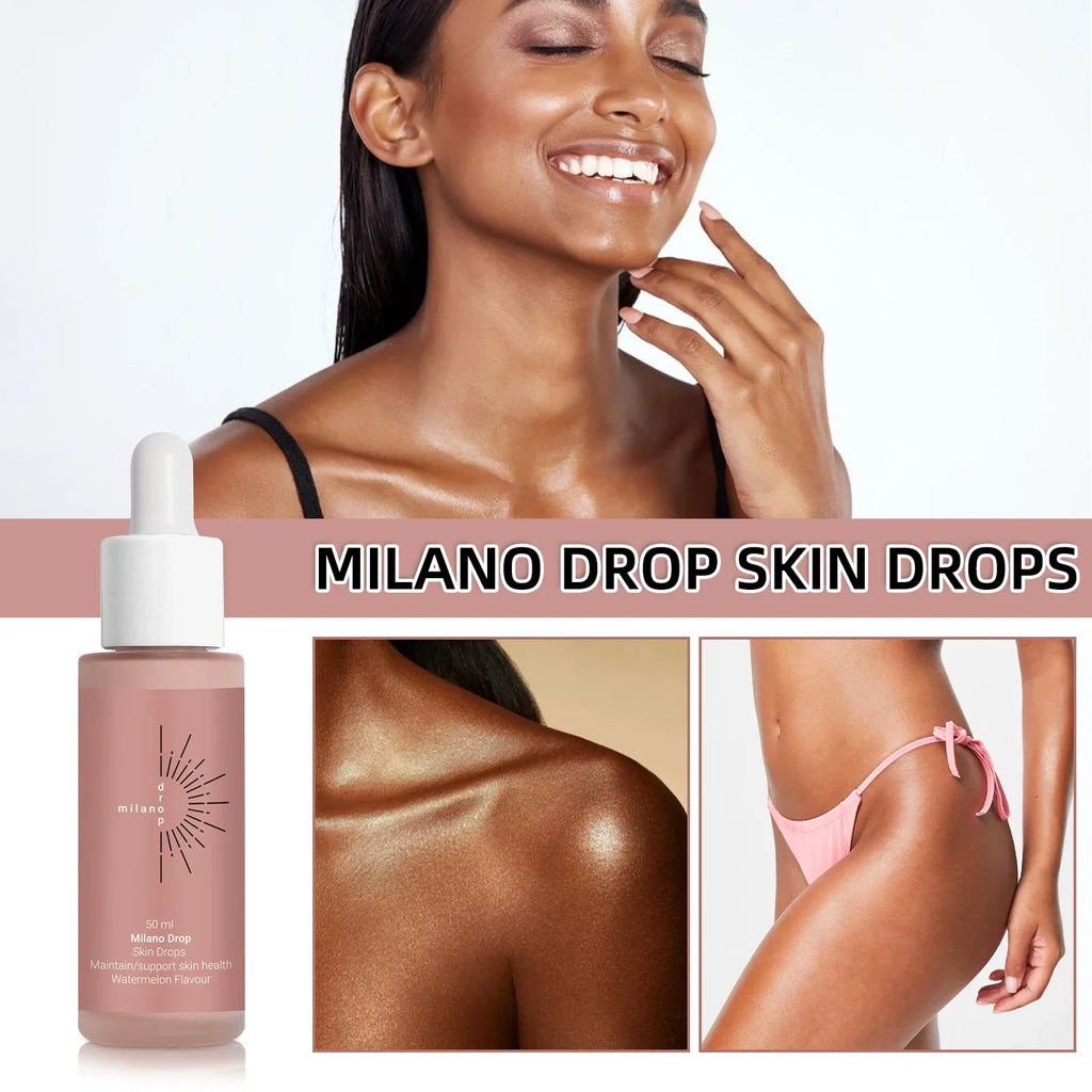 Sunless Tanning Drops To Drink – 50Ml/60Ml | Achieve Sun-Kissed Glow Without Uv | Vegan Formula For All Skin Types | Easy To Use