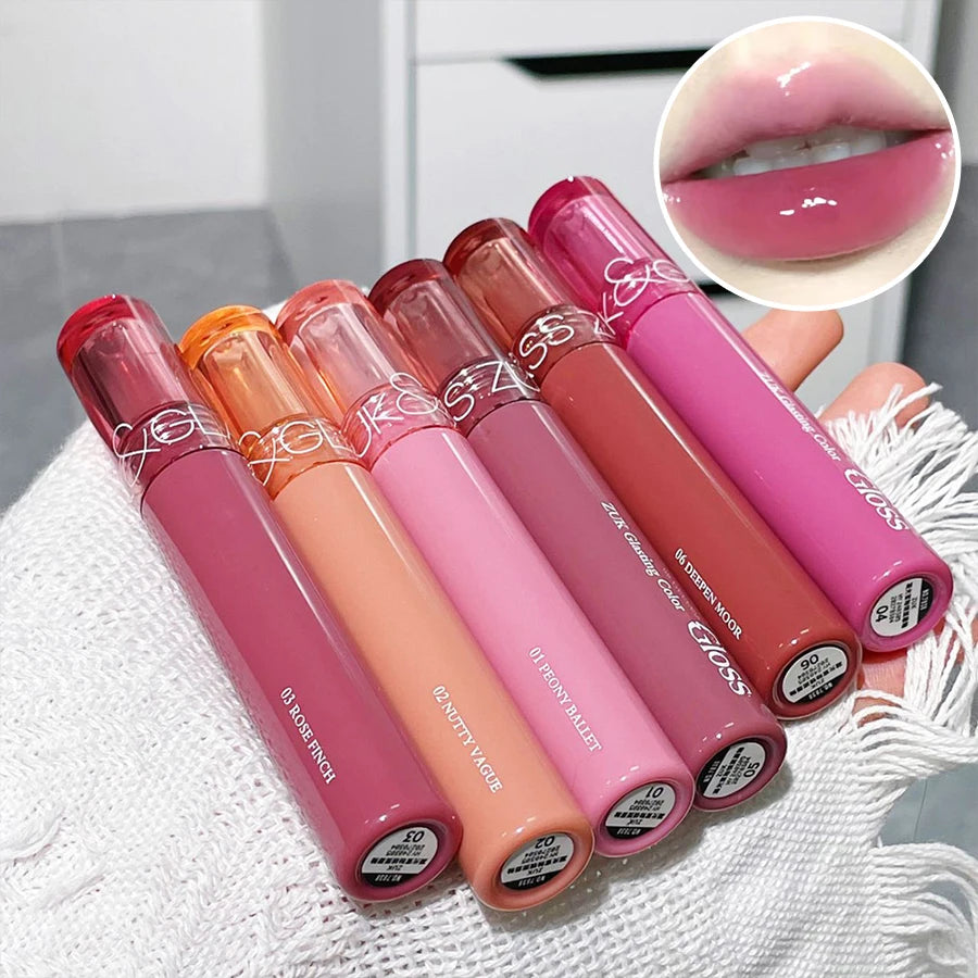 Glassy Watery Mirror Lip Gloss - Moisturizing & Glowing, for Plump Hydrated Lips, Affordable