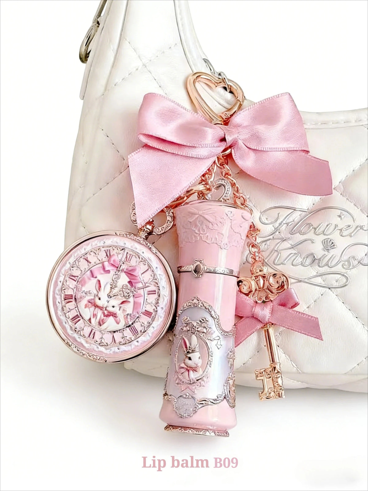 Bonnie Garden lip balm pendant keychain car bag pendant small gift