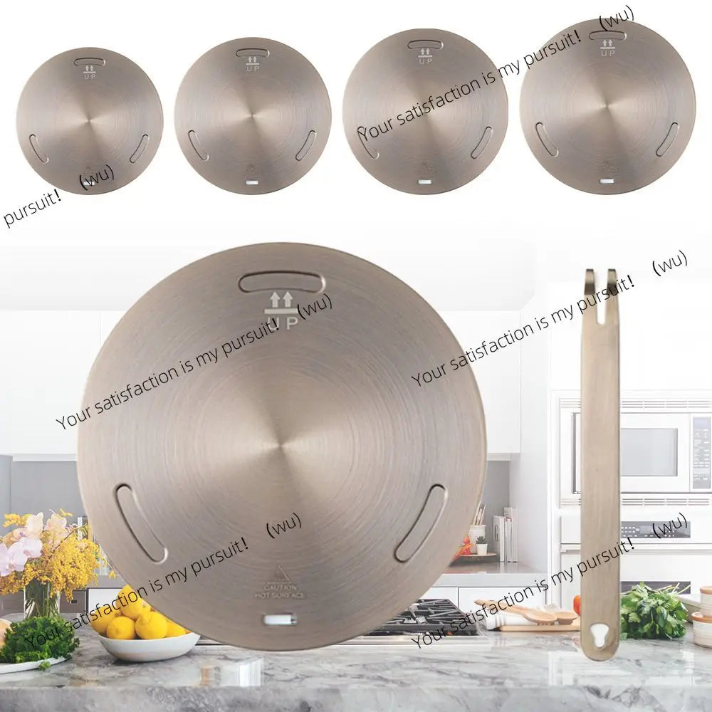 Kitchen Induction Cooker Heat Conduction Plate Stainless Steel Heat Diffuser Ring Plate Induction Cooker Stove Protector Accesso