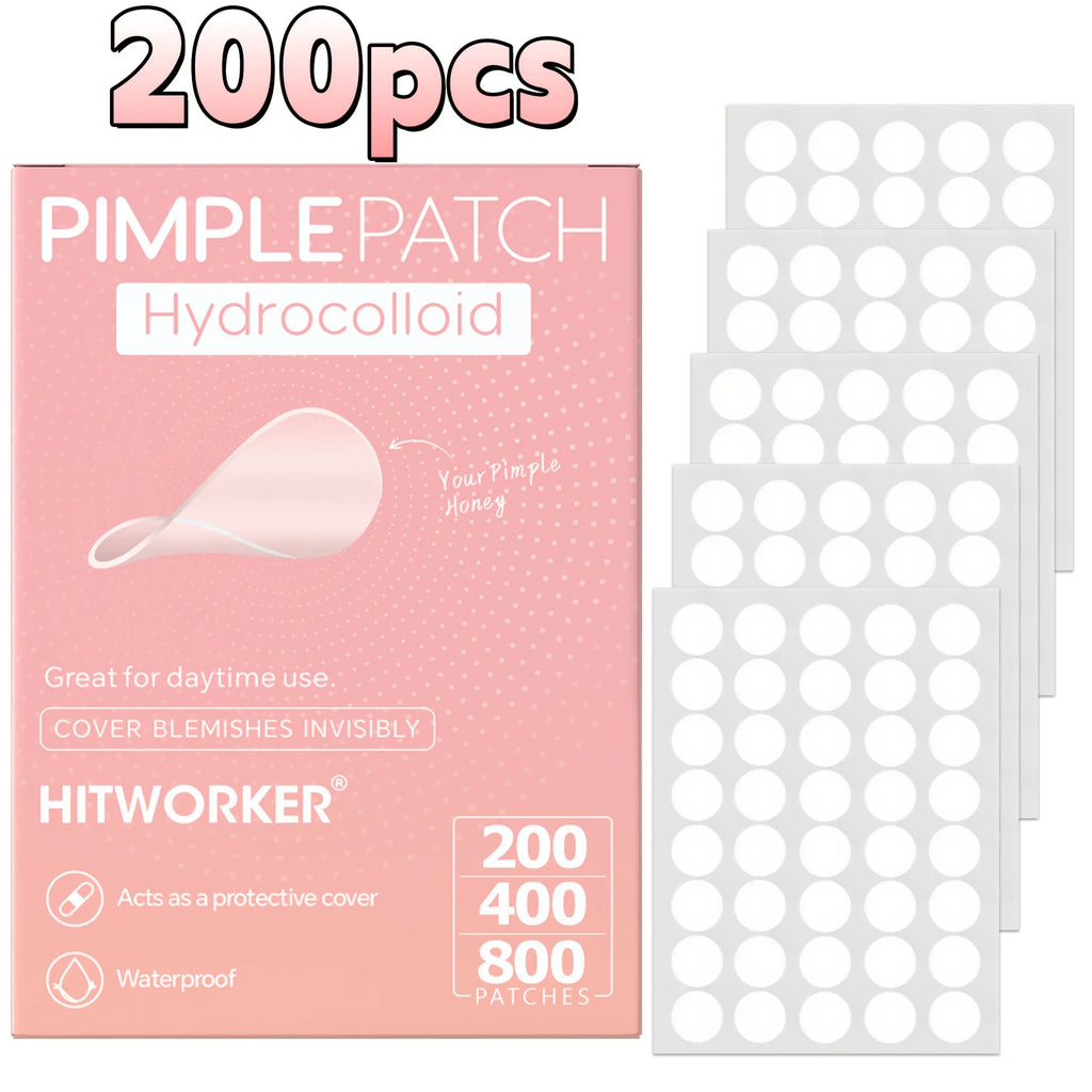 HITWORKER Hydrocolloid Acne Patches - 800-Piece Set