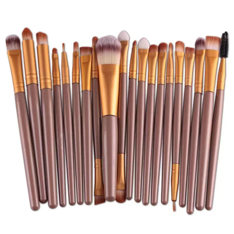 Eye Makeup Brushes Set 20Pcs Full Professional Tools For Beginners Versatile Eyeliner Brush
