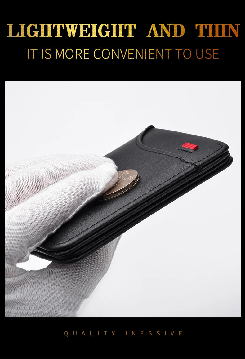 Men's Wallet Vertical Multi Card Small Wallet Driver's License Youth Mini Student Change Bag Card Bag