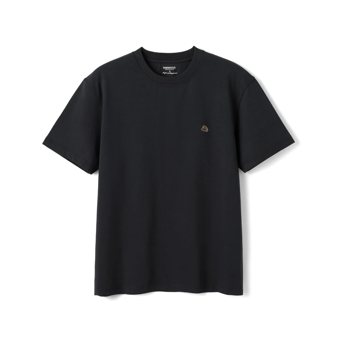 SIMWOOD Men's Cotton Blend T-Shirt - Loose Fit Short Sleeve Tee