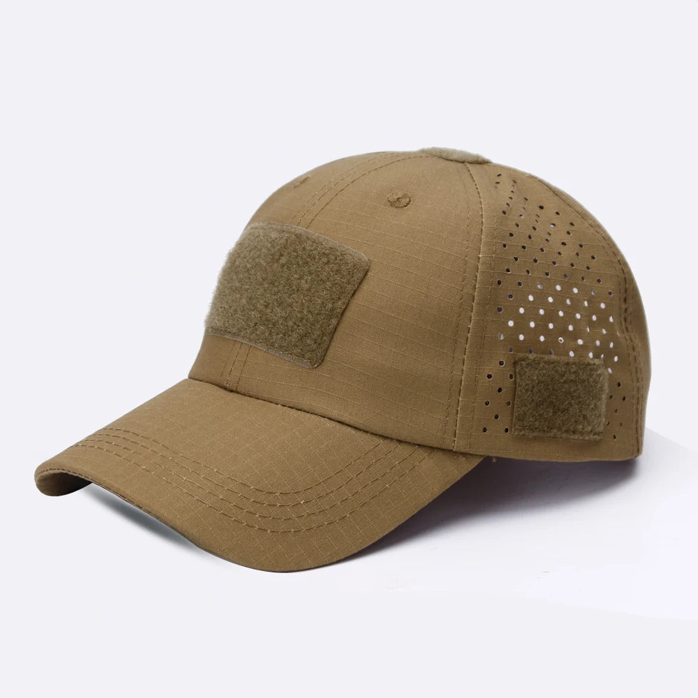 1/2Pcs New Men Camouflage Baseball Cap Breathable Sunscreen Hat Outdoor Sports Hunting Hiking Camping Beach Fishing Sun Hat