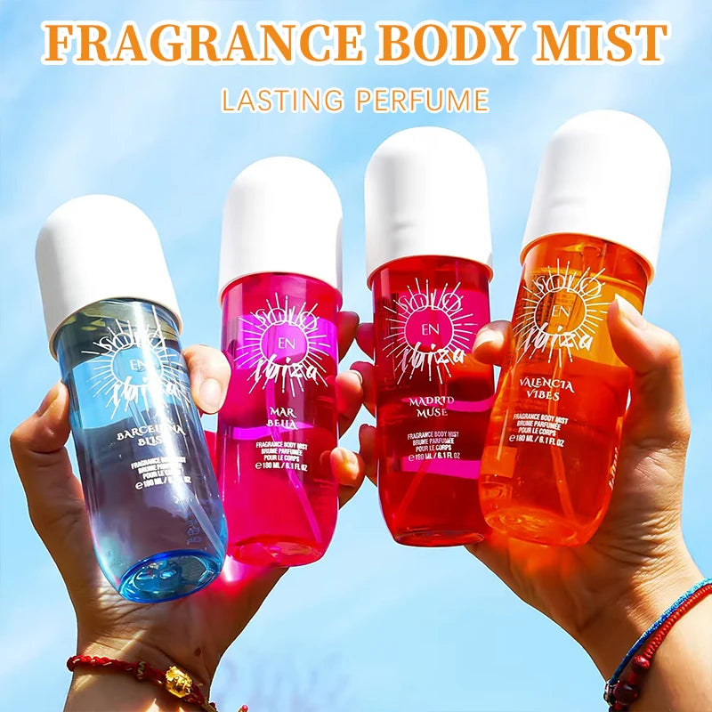 6.1fl.oz Hair & Body Fragrance Mist for Women - Long-Lasting Perfume,It contains fragrances of jasmine, vanilla, black plum, etc