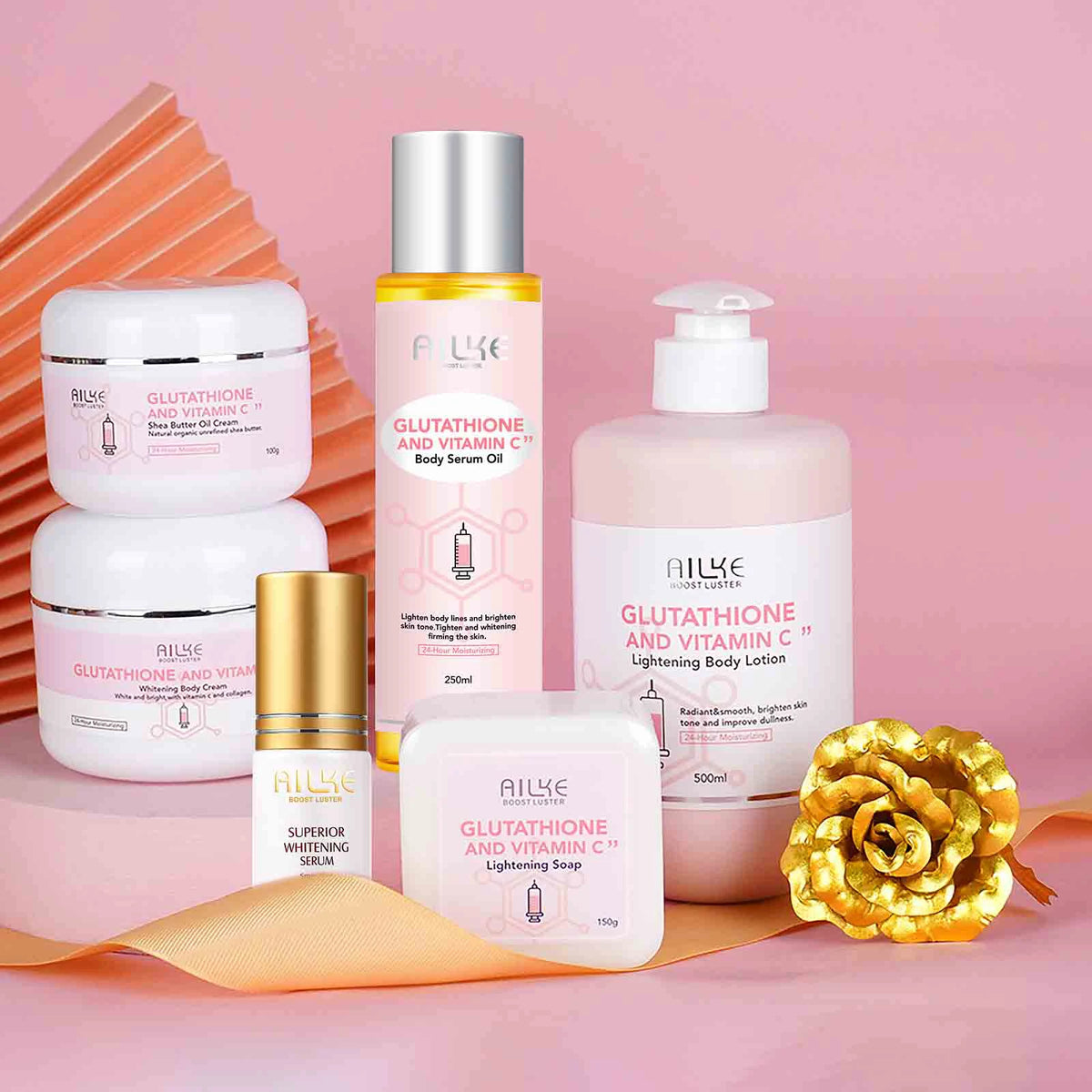 AILKE Vitamin C & Glutathione Brightening Skin Care Set