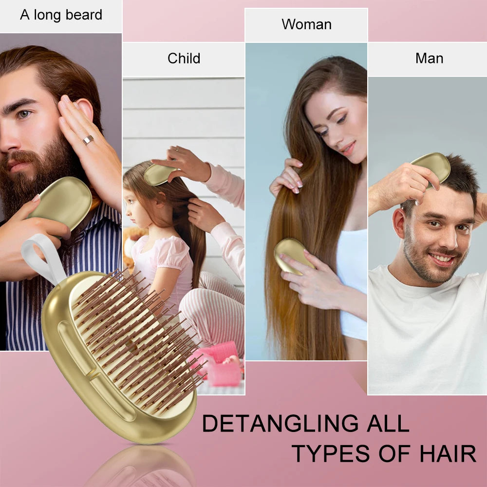 2024 Hotsale Hair Roots Massages Brush For Hair Growth Head Skin Care Massage Detangling Cleaning Hairdressing Comb Dropshipping