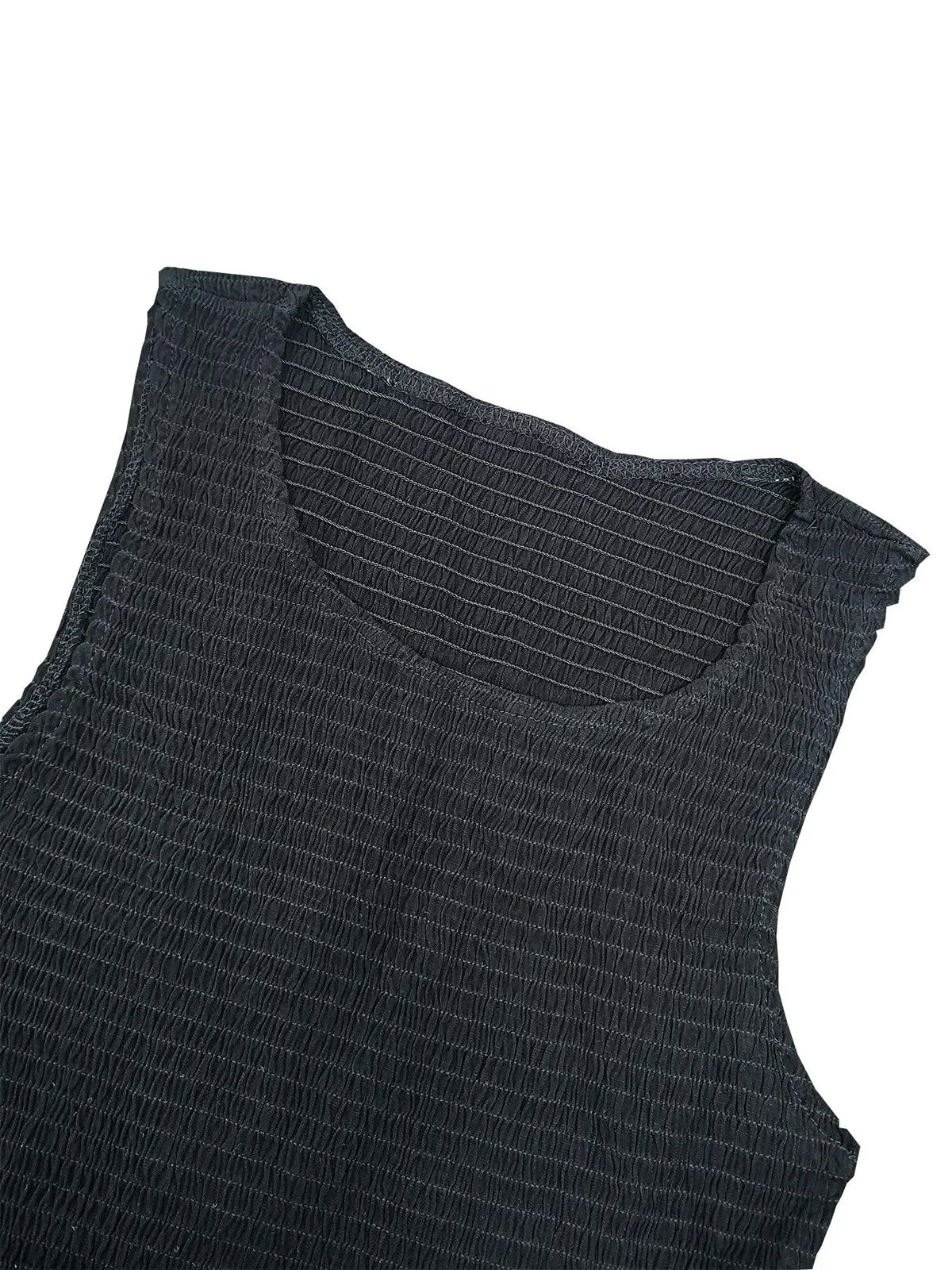 2026 European and American women's summer new long skirt ins sleeveless suspender pleated solid color big swing dress
