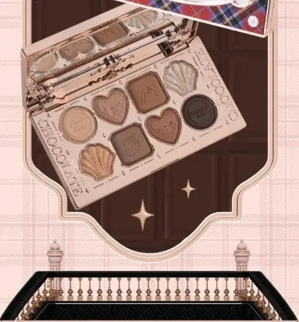 Flower Knows Eyeshadow Palette Cupid Chocolate Shop Swan Balllet Shimmer Matte Velvet Smooth &Highly Pigmented Long Lasting 10g