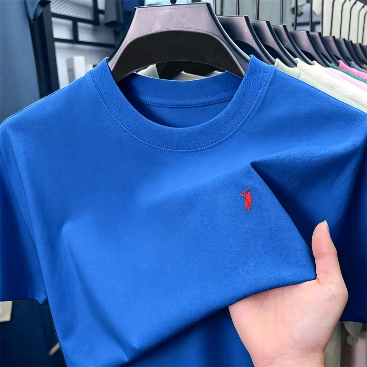 Men's 100% Cotton Short Sleeve T-Shirt - Casual Round Neck Top
