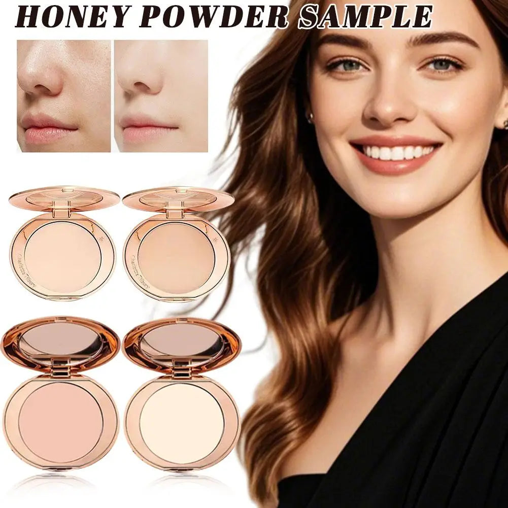 Soft Focus Pressed Powder Long Lasting Oil Control Setting Powder for Women Matte Texture Face Foundation Makeup Tool