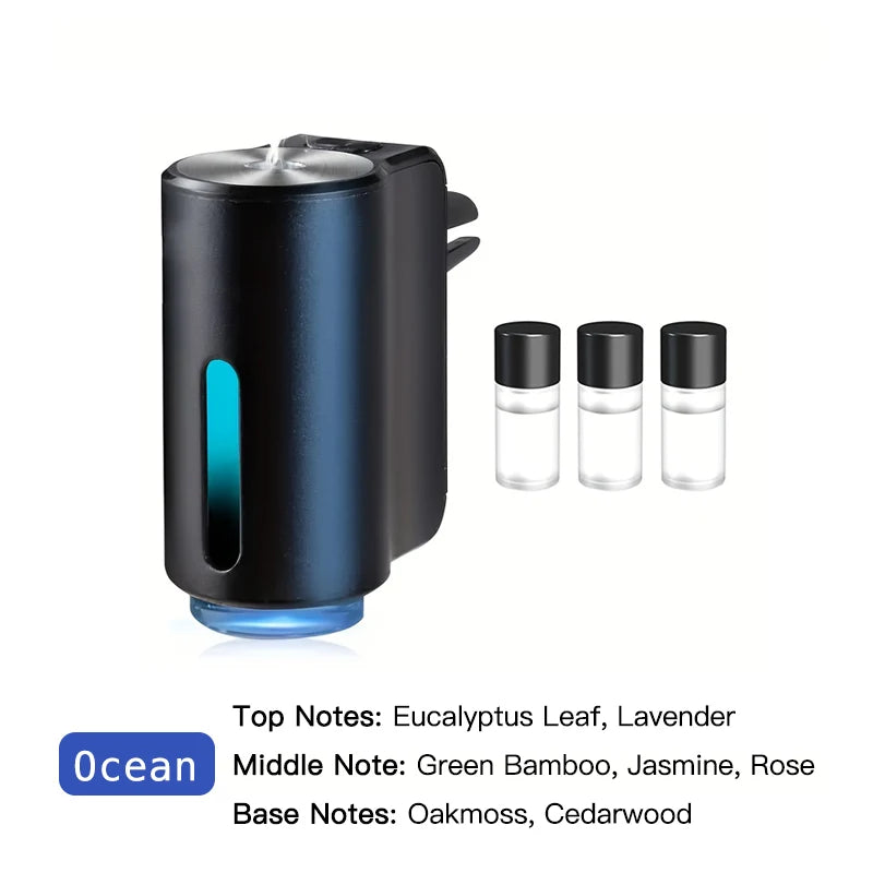 Car Air Purifier Humidifier Diffuser Ionizer With Essential Oils Aromatherapy For Drivers