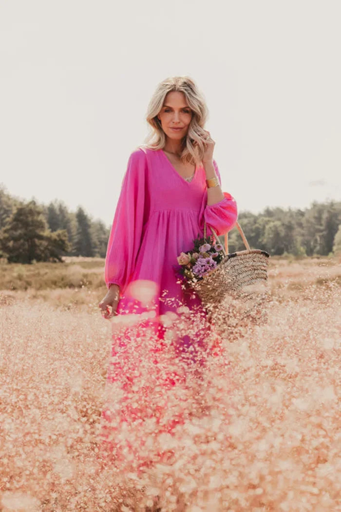 100% Cotton Gauze Muslin Night Dress For Women Sexy V-Neck Long Sleeve Maxi Party Birthday Dress Beach Boho Sundress