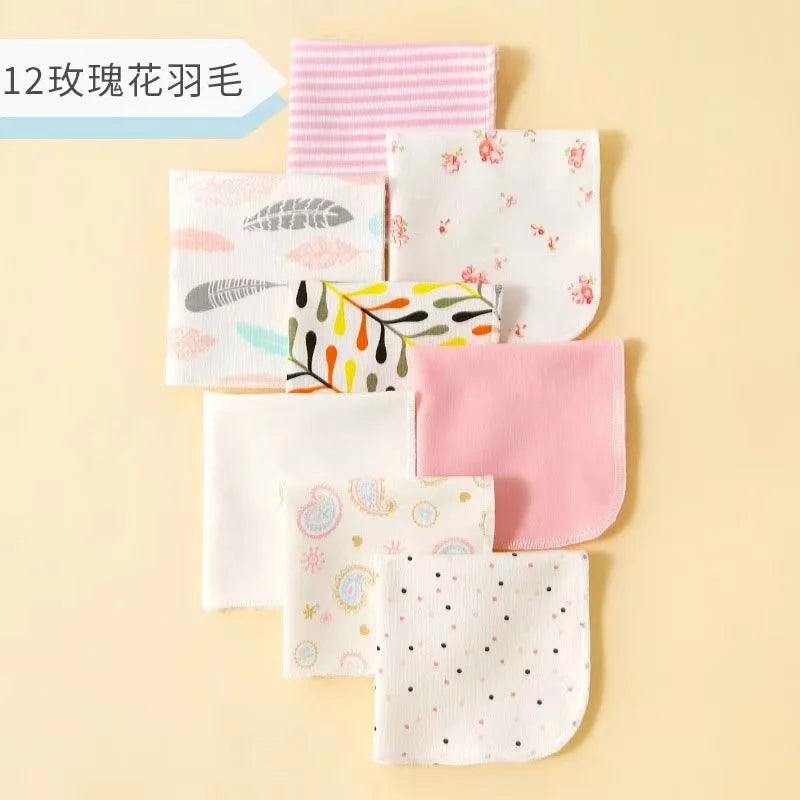 8-Piece Newborn Baby Cotton Washcloth and Towel Set