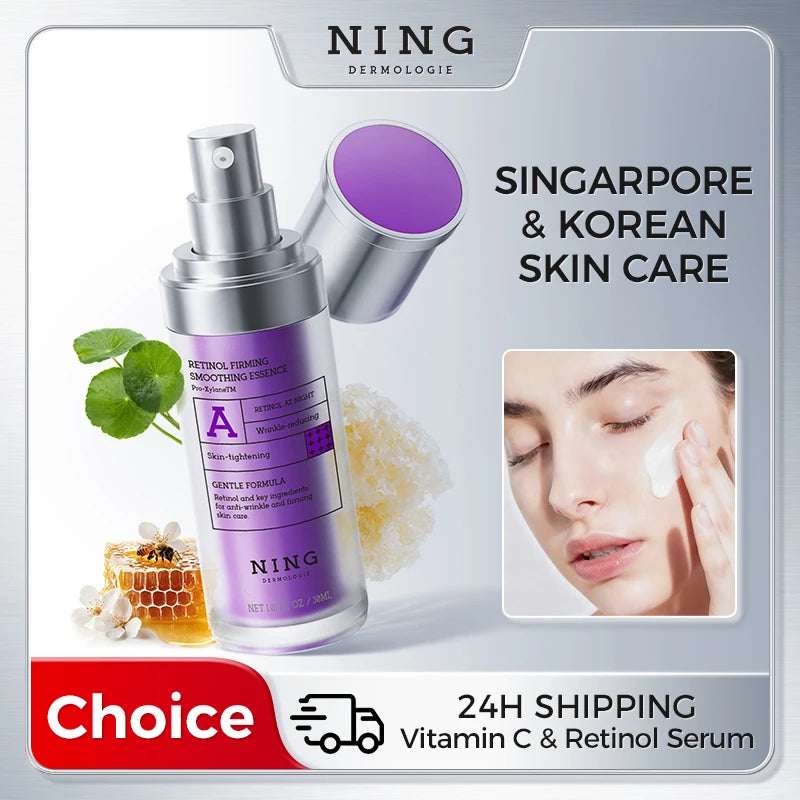 Ning Dermologie Retinol Serum for Face - 300PPM Retinol & Peptides