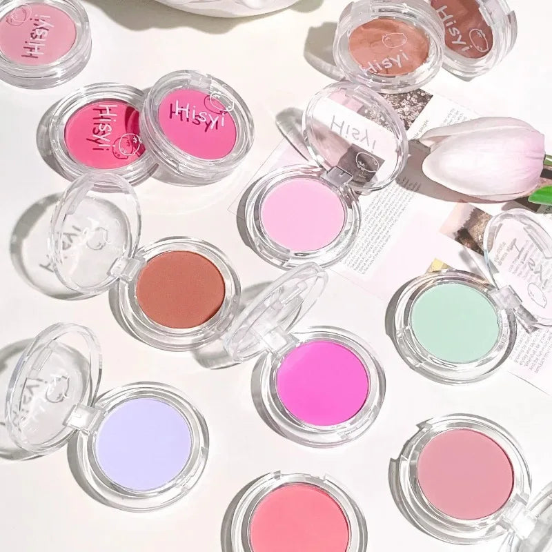 Monochrome Blush Palette Matte Natural Cheek Color Orange Girl Blusher Powder Brightening Facial Contouring Makeup Rouge Powder