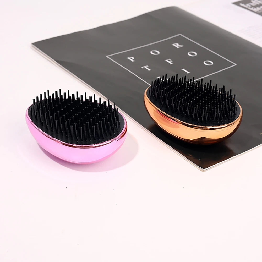 Electroplating Magic Hairbrush Detangling Anti-Static  Scalp Massage Comb Portable Exfoliating Hairdressing Styling Tools