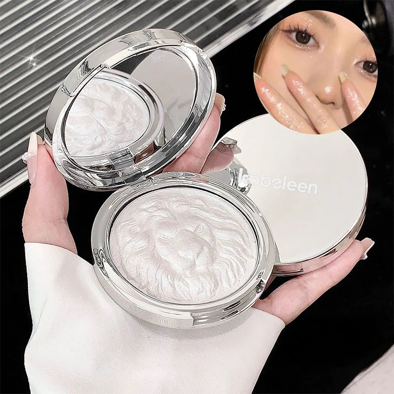 Lion Series High-Gloss Powder, Clear & Glittering, Fine Pearlescent Luster, High-End Texture, Long-Lasting High-Gloss Paste