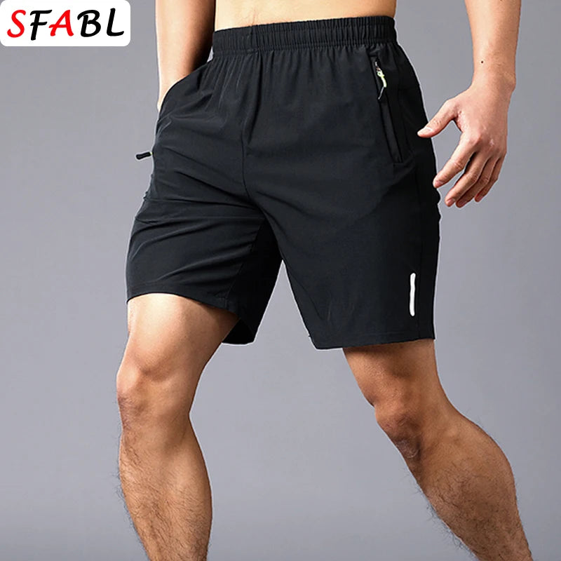 Quick-Drying Shorts Men Board Short Pants Summer Breathable Sports Shorts Men Casual Elastic Running Gym Fitness Men'S Shorts