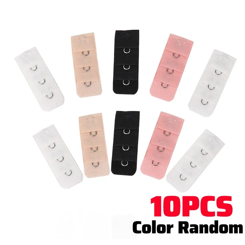 1/10Pcs Bra Extender For Women'S'S Elastic Bra Extension Strap Hook Clip Expander Adjustable Belt Buckle Intimates Accessories