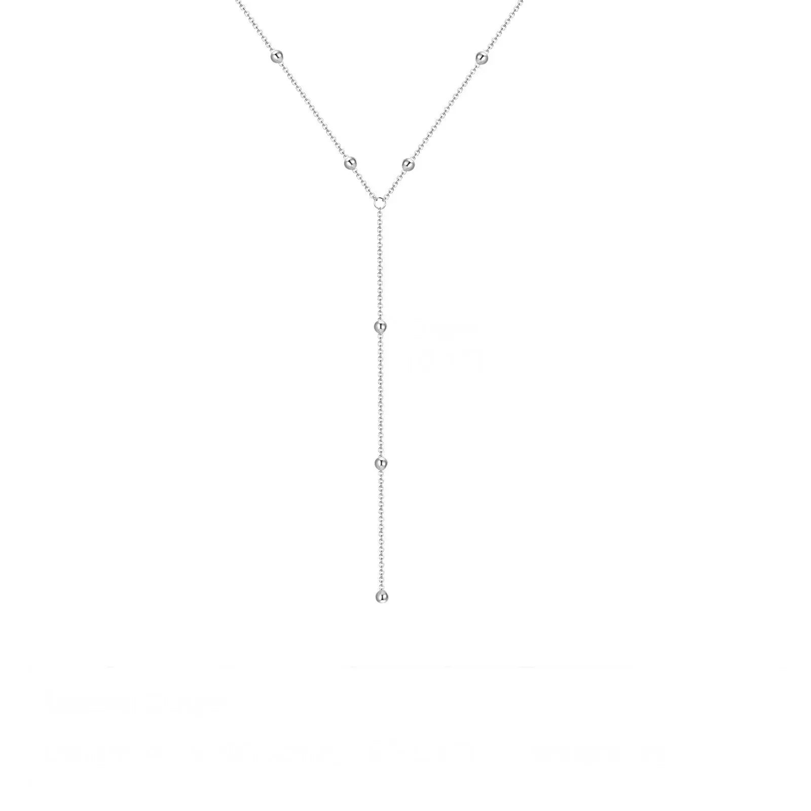 Gold Plated Lariat Necklace For Women'S Double Laryer Long Chain Drop Pendant Choker Necklaces Fashion Gifts