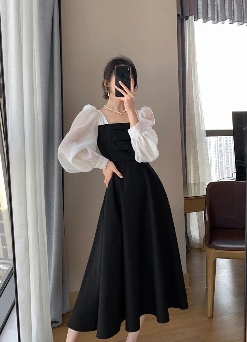 Women's Elegant Chiffon A-Line Dress