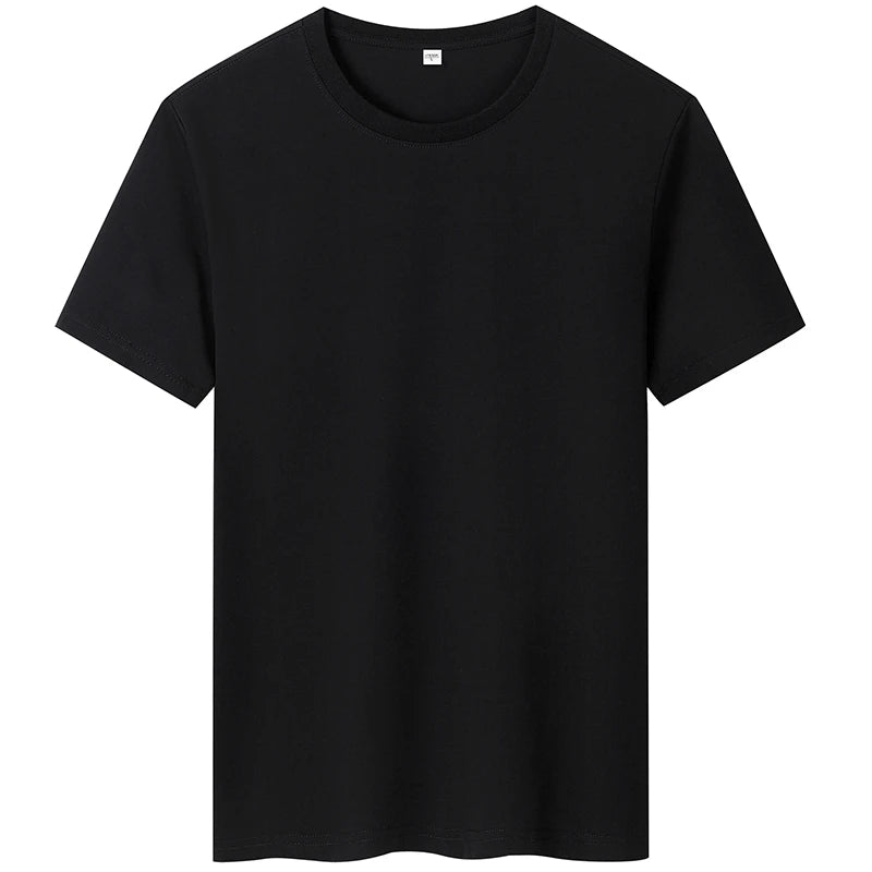 2025 New Men's Korean Casual Cotton Short Sleeved Round Neck T-shirt Summer Fashionable and Comfortable Versatile Top