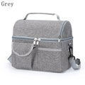 Lonchera térmica portátil de gran capacidad con aislamiento para mantener frío y caliente, bolsa de viaje cruzada para camping y picnic