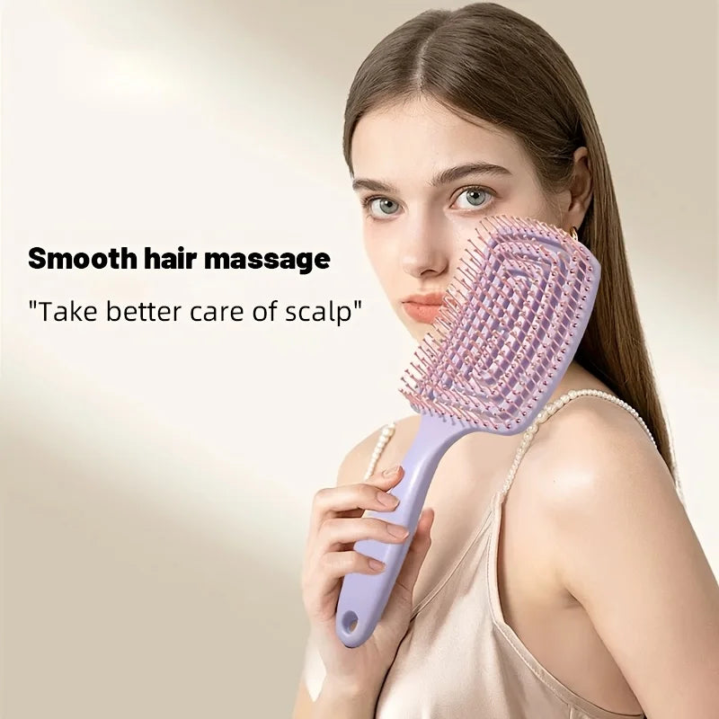 WANMEI Volumizing Detangling Hair Massage comb Hair Massage Comb with Hollowed-Out Design hair styling tools for real hair wigs
