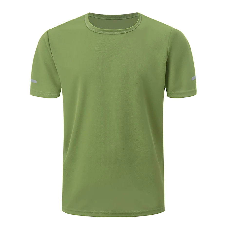 6/4 Pcs Men's Summer Multicolor Quick-drying Sports Short-sleeved Youth Running Fitness Basketball Football Breathable T-shirt