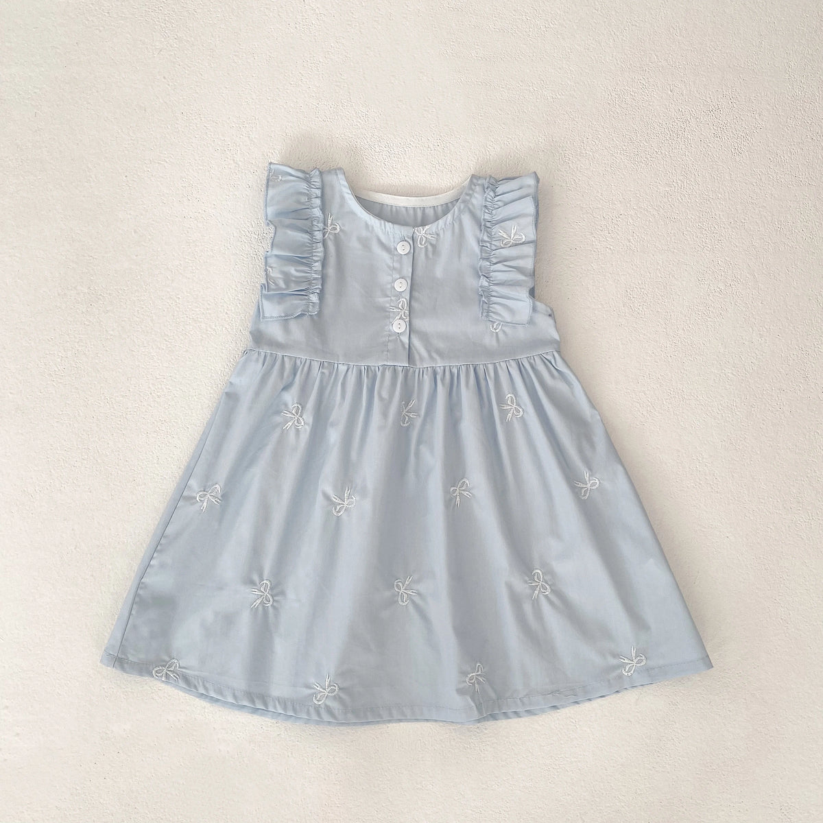 1-6Yrs Summer Girls Dress Baby Clothes Fashion Smocking Stitch Girls Dress Puff Sleeve Floral Cotton Baby Girls Princess Dresses