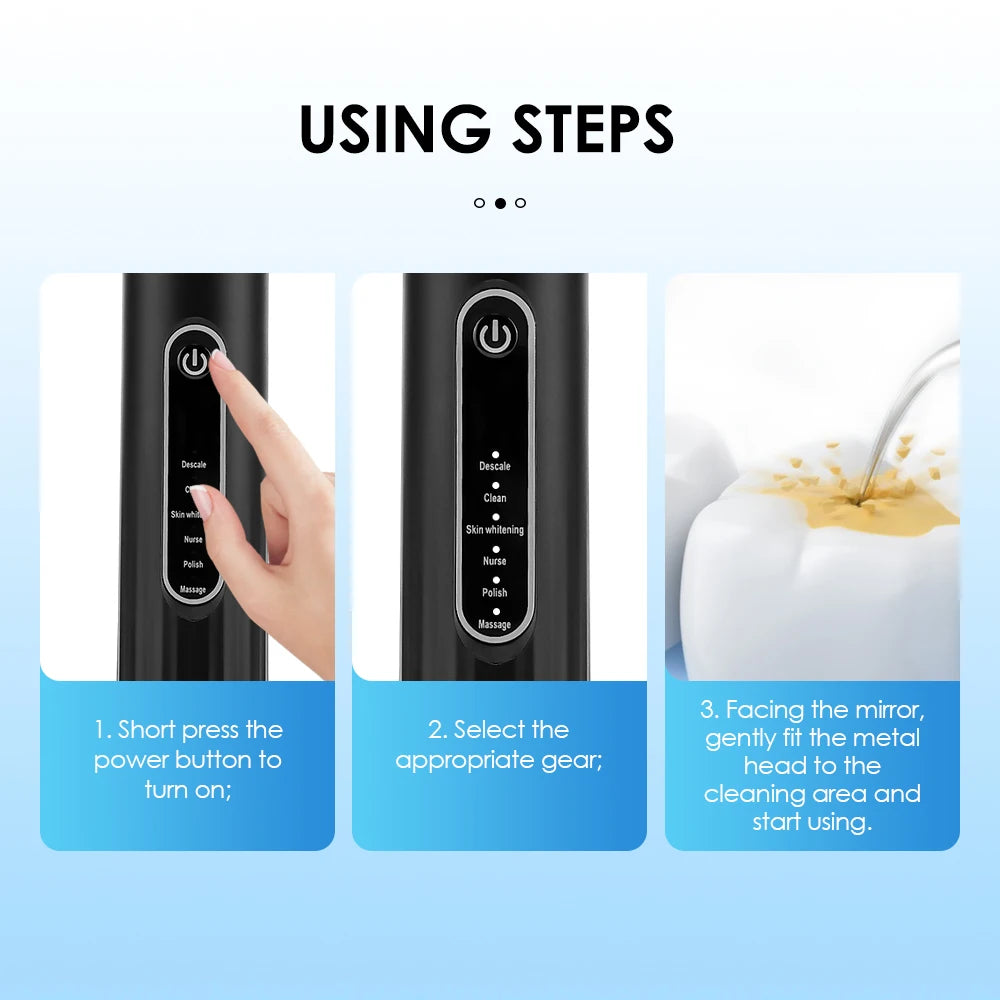 Electric Toothbrush Sonic Dental Teeth Whitening Kit Tooth Whitener Calculus Tartar Remover Tools Cleaner Stain Oral Care