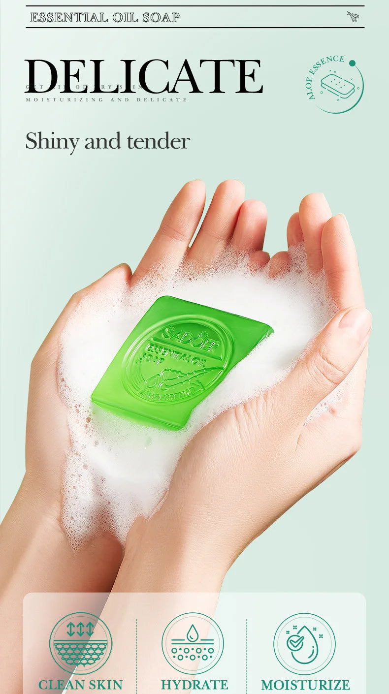 Aloe Vera Facial Soap - Handmade Essential Oil Cleanser 100g