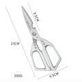 Kitchen Scissors Multi-functional Stainless Steel Household Scissors for Cutting Chicken and Fish Special Shears