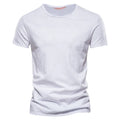 Aiopeson 100 Percent Cotton Men V Neck Slim Fit T Shirt Premium Comfort Casual Tee
