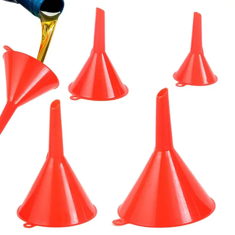 Embudo de cocina de 4 piezas/set Adecuado para automoción, hogar, cocina, embudo de plástico funcional, 4 tamaños de embudos