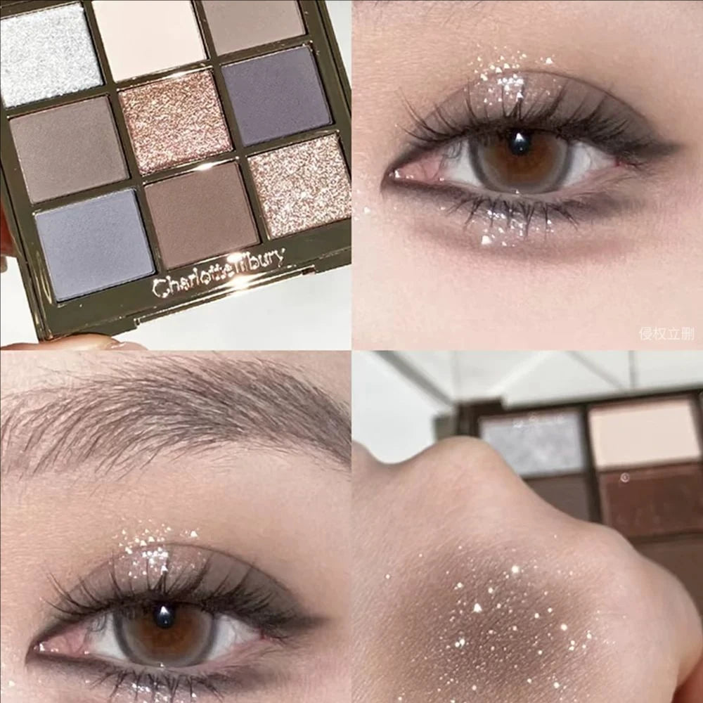 Original Ct Matte Highlight Eye Shadow Disc Long Lasting Coloring Highlight Two Color Disc Powder Blusher Nature Makeup Suit