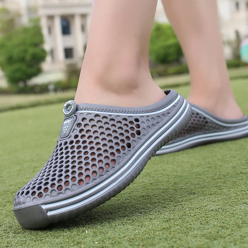POLALI womens sandals 2023 Summer Sandals Fashion Hollow Out Breathable Beach Slippers Flip Flops EVA Massage Slippers Sandals