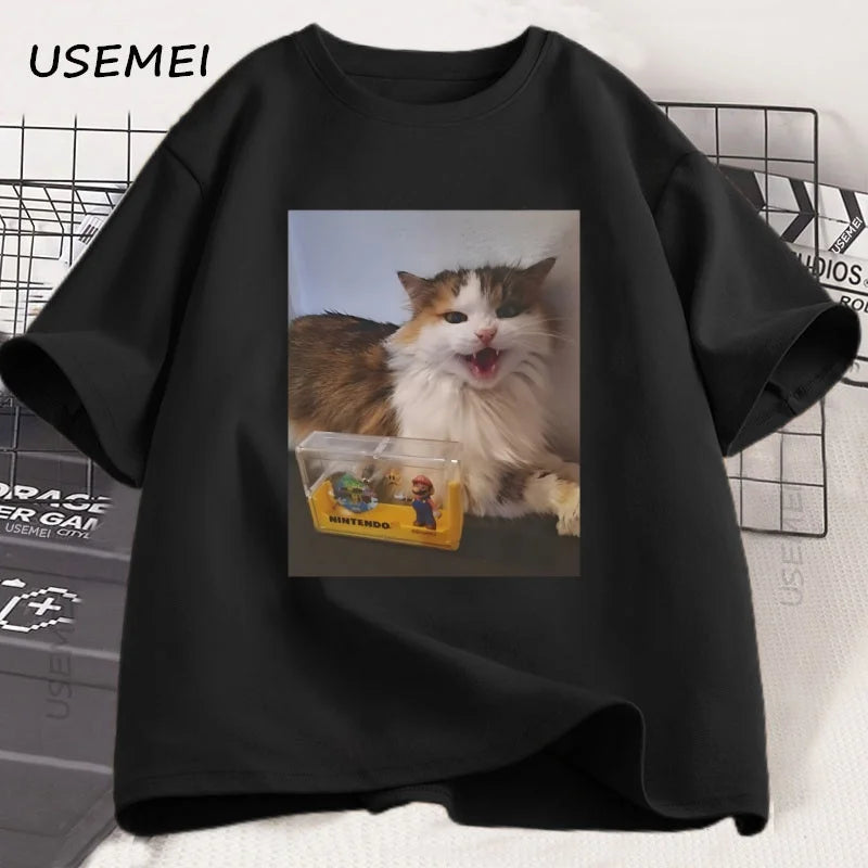 Forsaken Skin 007N7 Love Cat T Shirt Men Women'S Game Cosplay Tshirt Funny Graphic Tees Cotton Short Sleeve Round Neck T-Shirt