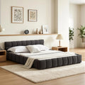 Queen Bed Frame with Headboard, Sturdy Bed Frame Queen Size with Fully Upholstered Foundation, No Box Spring, Customized