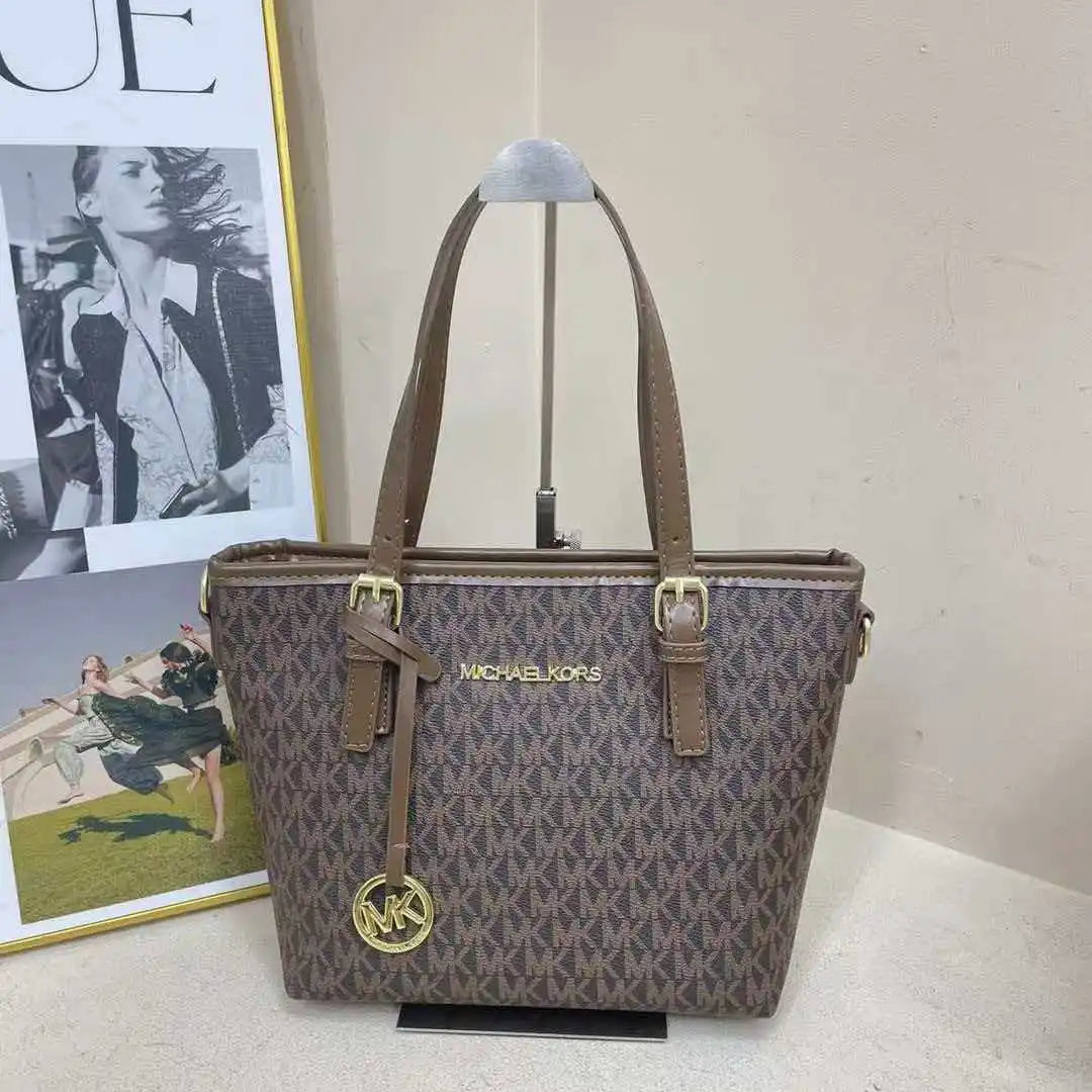 MICHAEL KORS MK Jet Set Travel Fashion Business Lady Extra Small Basket Tote Crossbody Bag