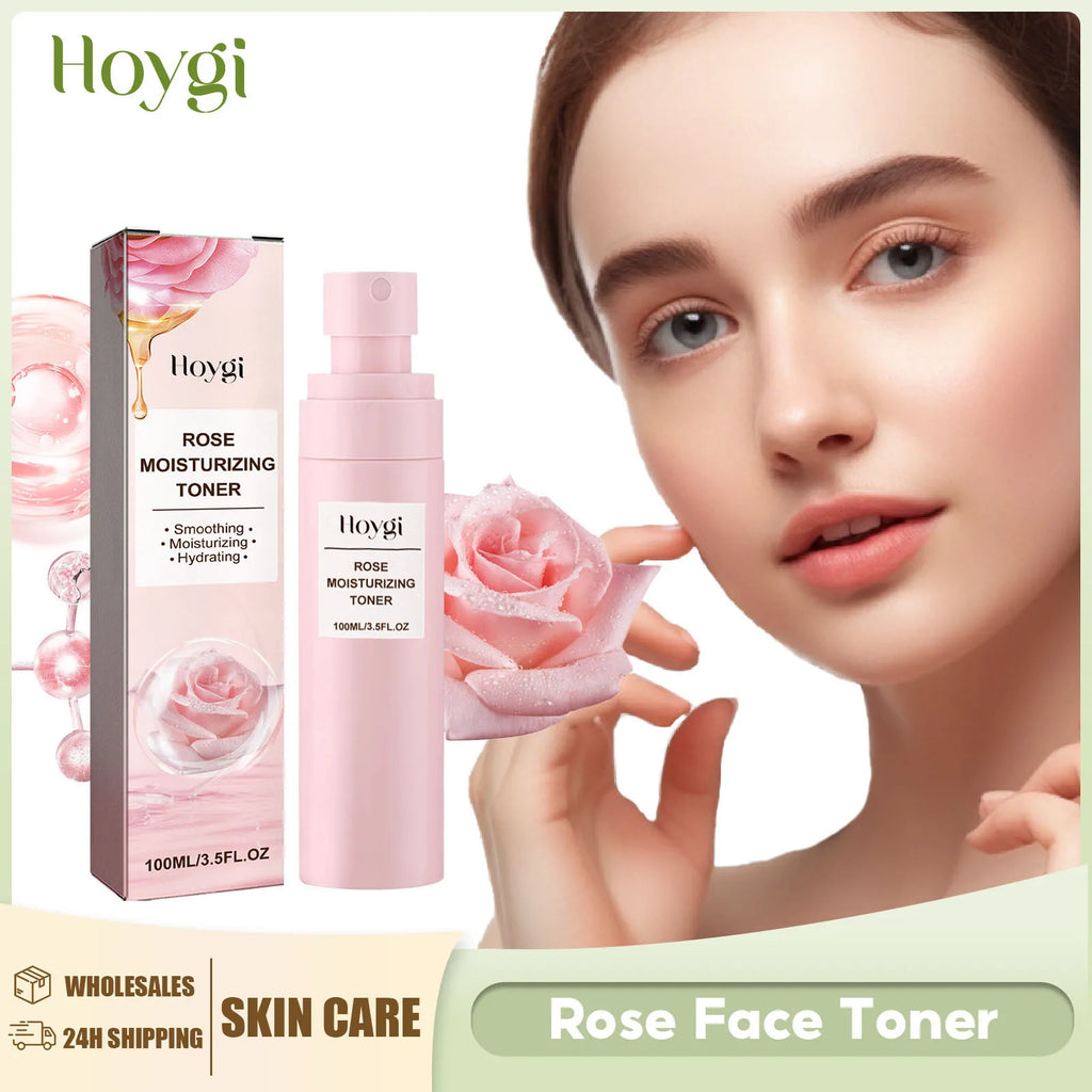Rose Toner Moisturizing Nourishing Rejuvenating Improve Dryness Roughness Korean Skincare Oil Control Whitening Rose Water Spray