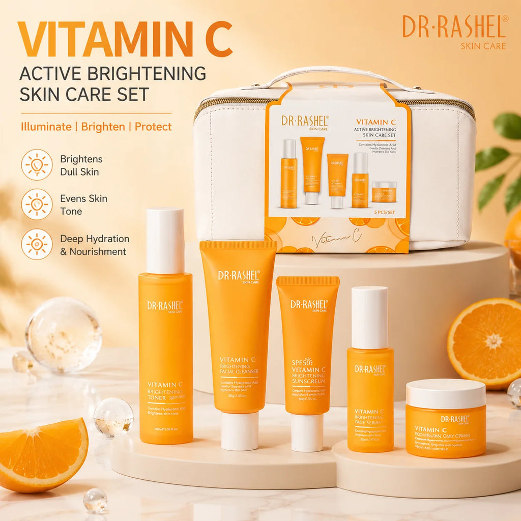 DR.RASHEL Available All Seasons Portable Vitamin c Active Brightening Skin Care Set