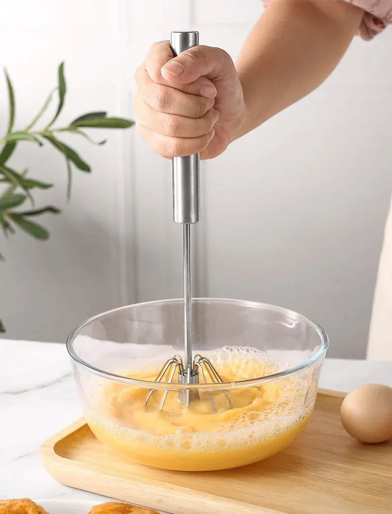 Semi Automatic Egg Beater Manual Rotating Cream Mixer Household Baking Tool Kitchen Gadget for Egg Blending Cake Mixing