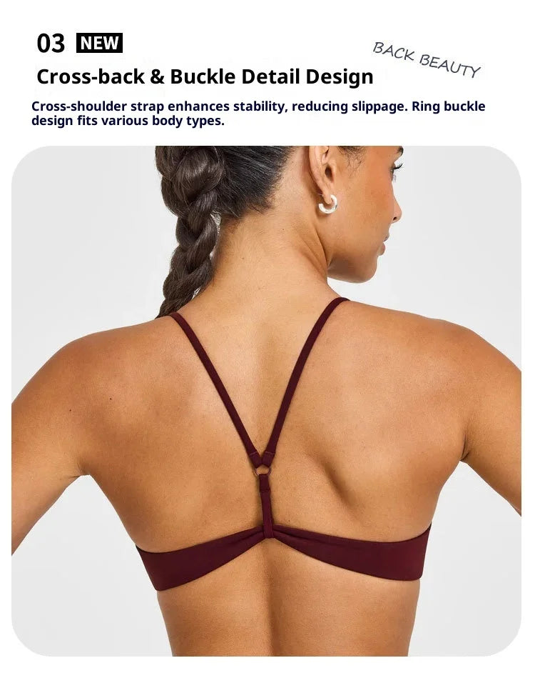 Sexy Fitness Yoga Bras Race Back Sports Bras Nylon Top Women Bra Breathable Underwear for Women Gym Yoga Bras Solid Color