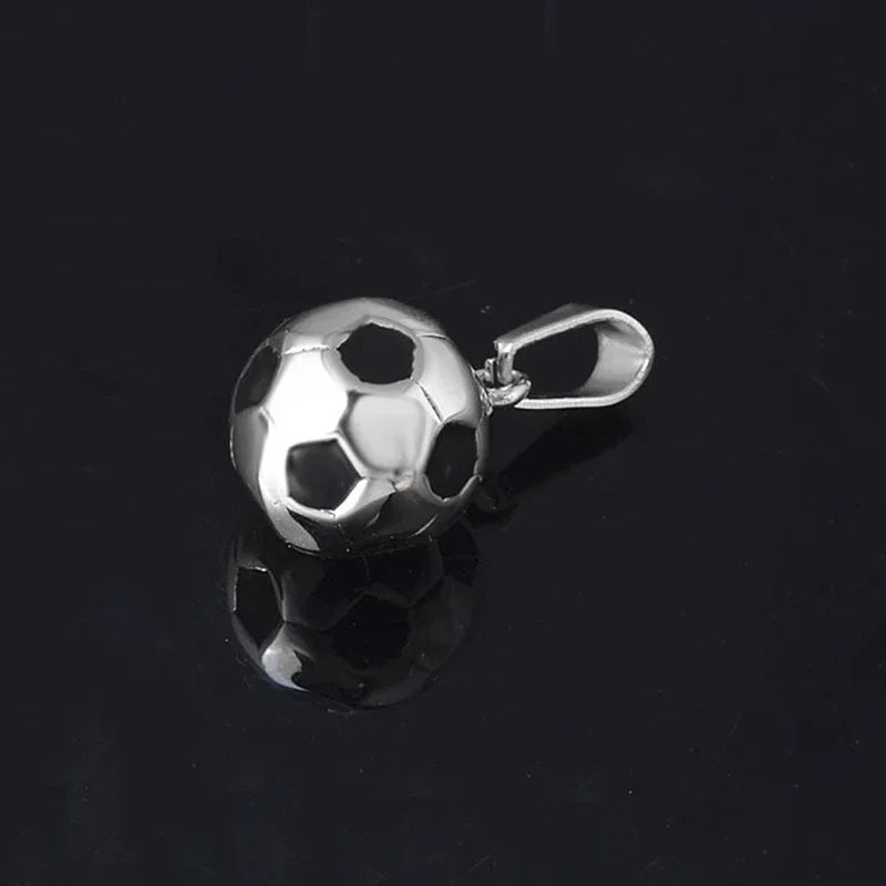 Sports Product Football Necklace With Stainless Steel Chain Necklace Football Boy'S Necklace For Men