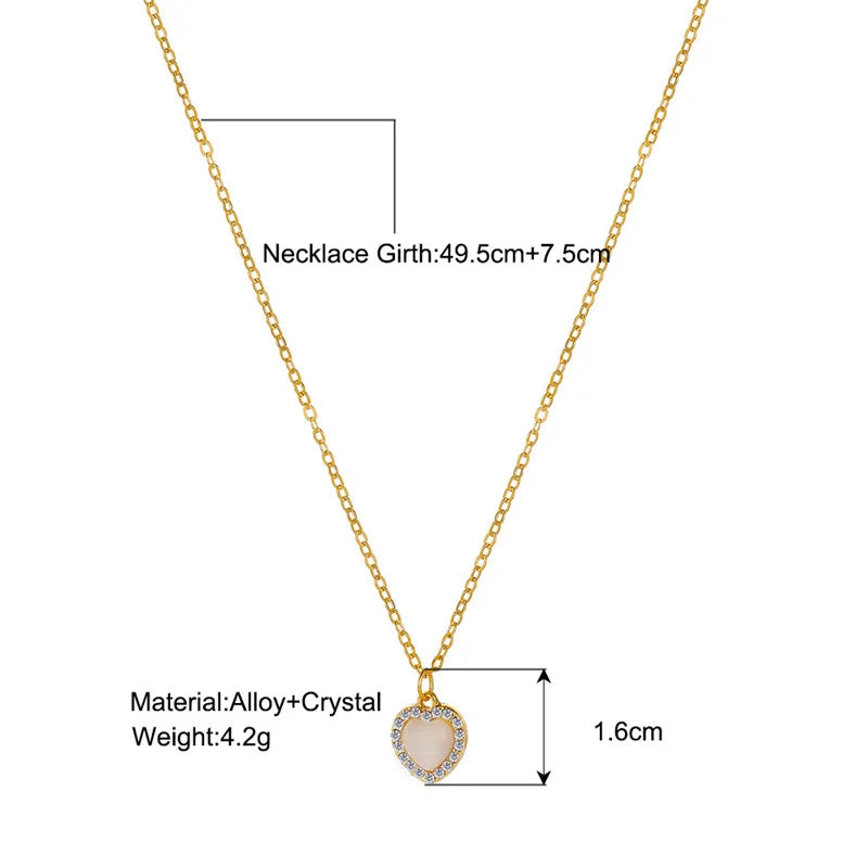 Sparkling Necklace Trendy Chain Choker for Women Fashion Brilliant Crystal Silver Plated Necklaces Accessories Jewelry Gift 2024