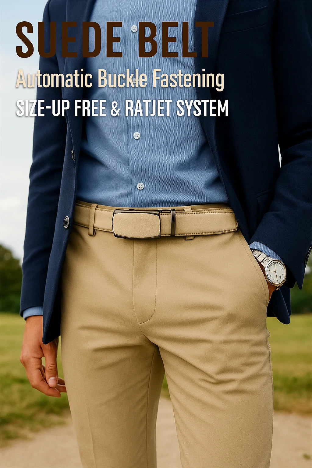 Men Fashion Belt Genuine Leather Belt for Men Automatic Belts Adjustable Waistband Business Belts 허리띠