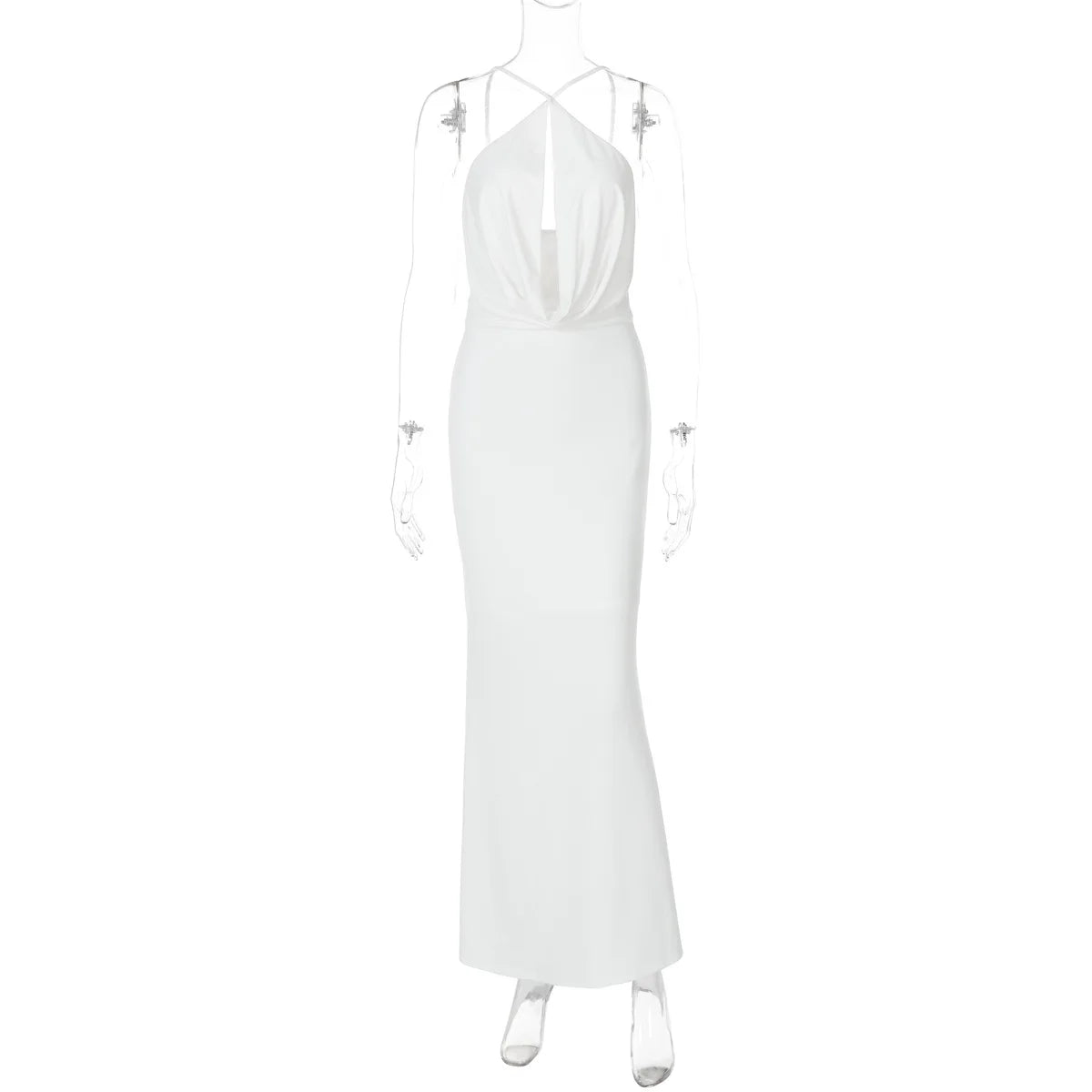Women's Elegant Sleeveless Backless Maxi Dress